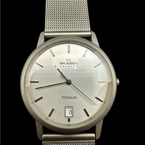 Skagen Titanium Watch with Date Display